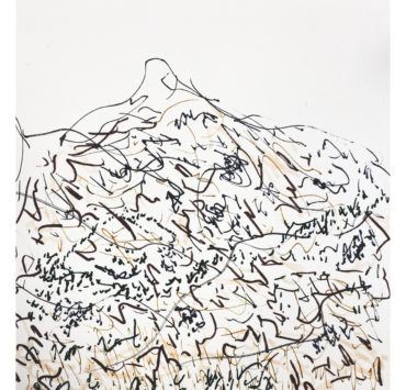 Abstract illustration of a mountain range