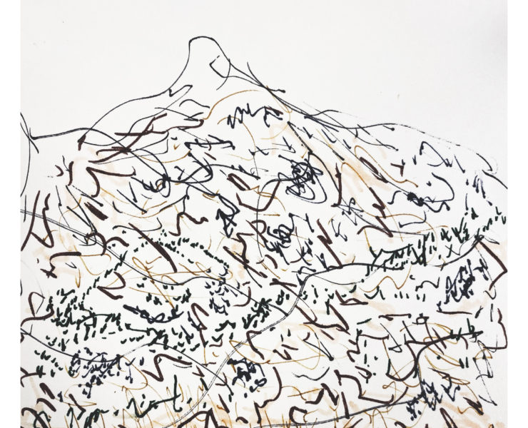 Abstract illustration of a mountain range
