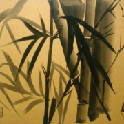 Ink drawing of bamboo