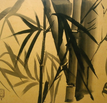 Ink drawing of bamboo