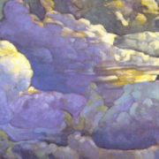 Oil painting of clouds