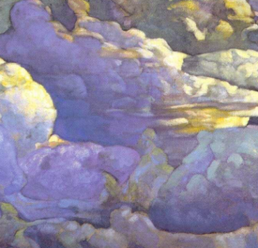 Oil painting of clouds