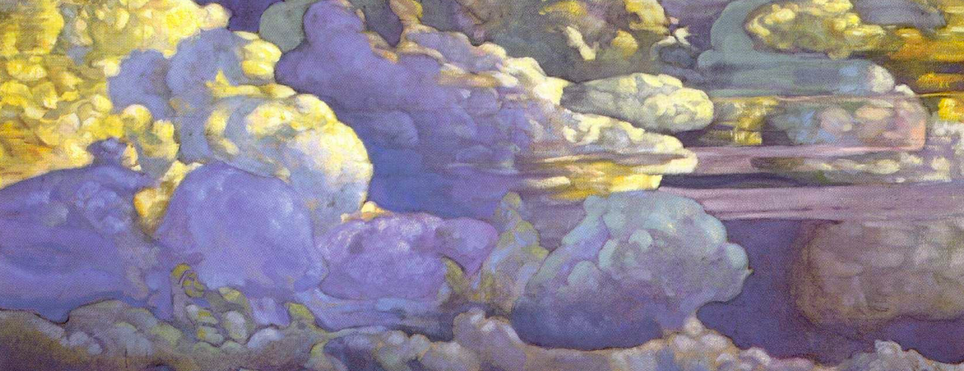 Oil painting of clouds