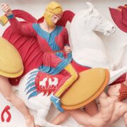 Battle Scene from the Met's 'Chroma' exhibit