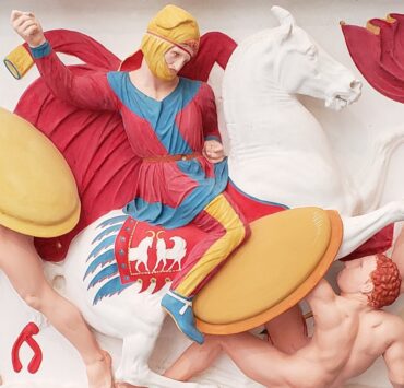 Battle Scene from the Met's 'Chroma' exhibit