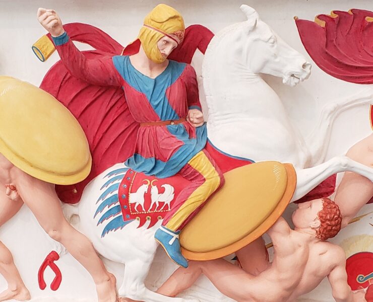 Battle Scene from the Met's 'Chroma' exhibit