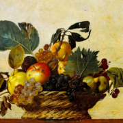 Painting of a bowl of fruit