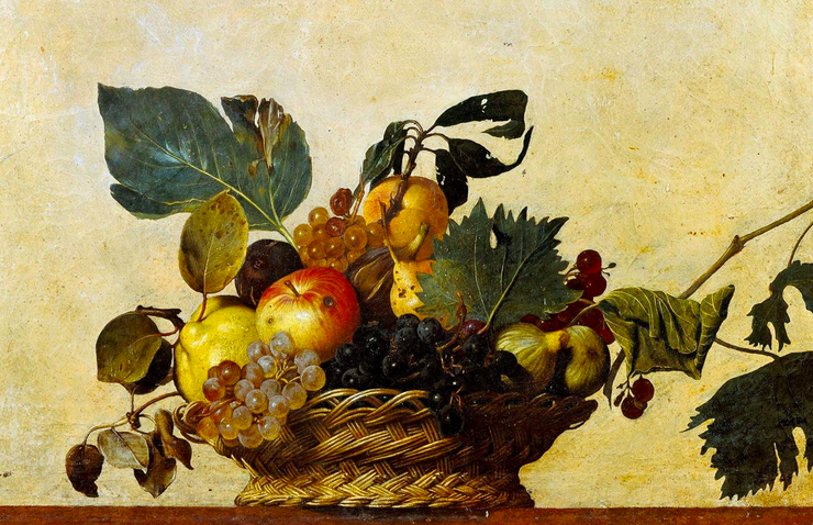 Painting of a bowl of fruit