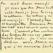 Letter written by Vincent van Gogh to his brother Theo van Gogh
