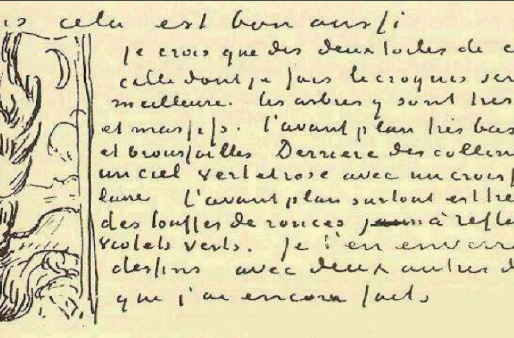 Letter written by Vincent van Gogh to his brother Theo van Gogh