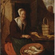 A Kitchenmaid Preparing Carrots