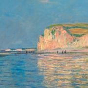 Impressionist painting of a beach