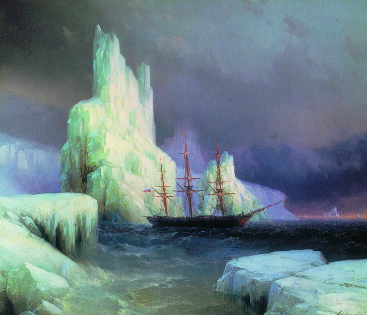 Icebergs In The Atlantic