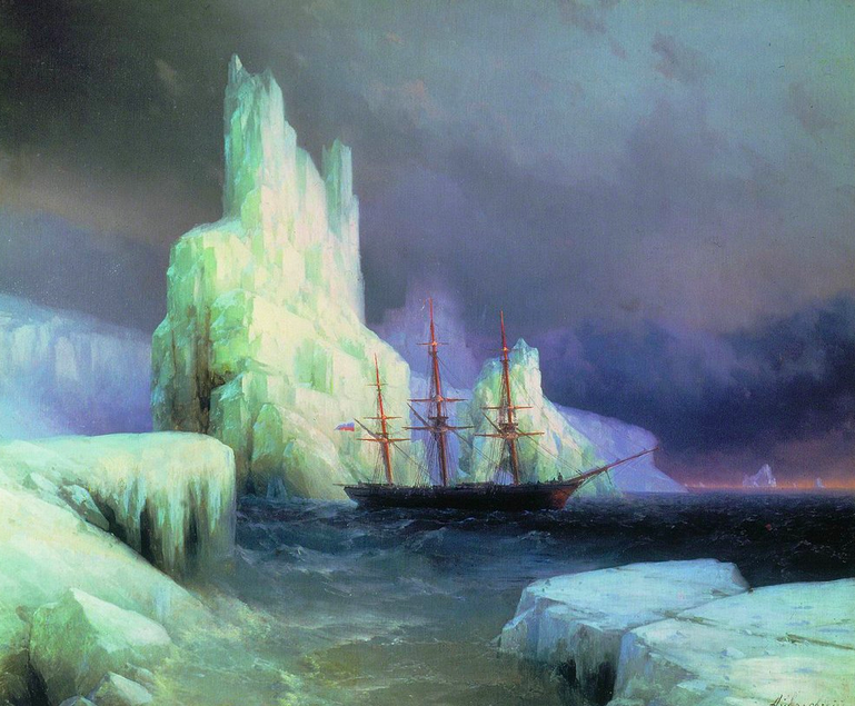 Icebergs In The Atlantic