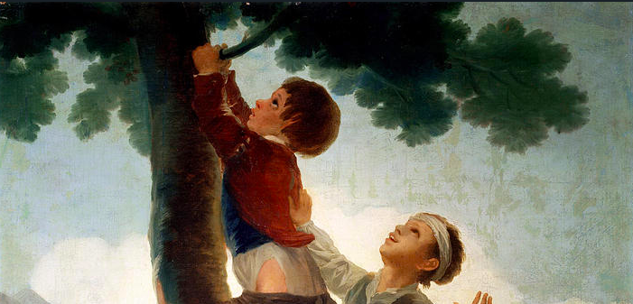 Boys Climbing A Tree