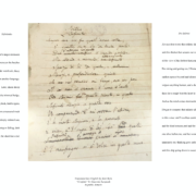 Translated into English by Alan Bern. "L'infinto" by Giacomo Leopardi. In public domain. Infinitudes Teno's thought Leopard's hill A thick child's finger measures the endless lines between the hatches on the wood rule, dizzy from counting in another language. Later, shorn sheep jumped the trimmed hedge, landing back, lambs again, pranced off on a measured rack toward a deeply colored sun, rising or falling, dark enclosing the child like a lid. The Infinite Always dear to me this solitary hill and this thicket that screens out much of the view of the farthest horizon. But sitting and gazing out, I frame in my mind endless spaces beyond and silences that surpass anything human, and a deep stillness; there for a single beat the heart is not afraid And as the wind comes murmuring among these plants, I begin to compare that infinite silence to this voice: and recollect eternity and the dead seasons past and the present one alive before me. and her sound. So in this immensity my thinking goes under and sinks and this ship going down is sweet to me in this sca.
