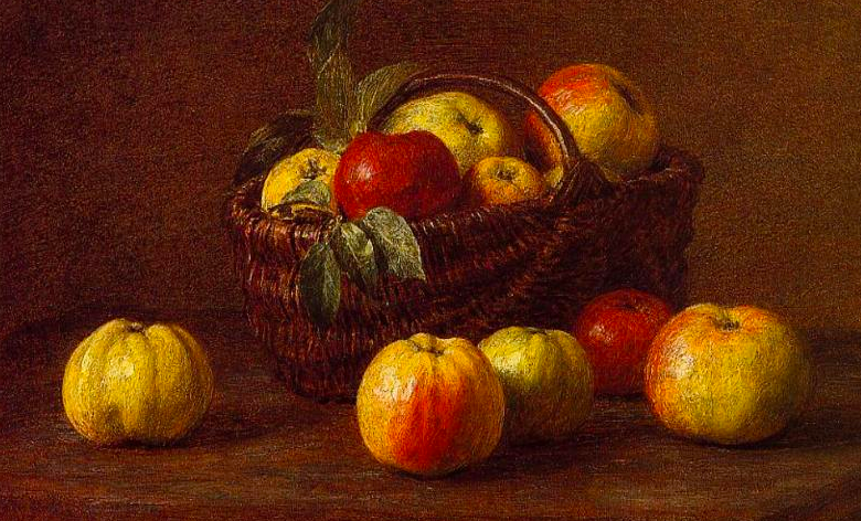 Apples in a Basket on a Table