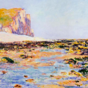 Beach and Cliffs at Pourville, Morning Effect
