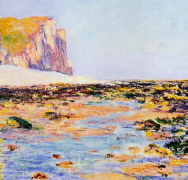 Beach and Cliffs at Pourville, Morning Effect
