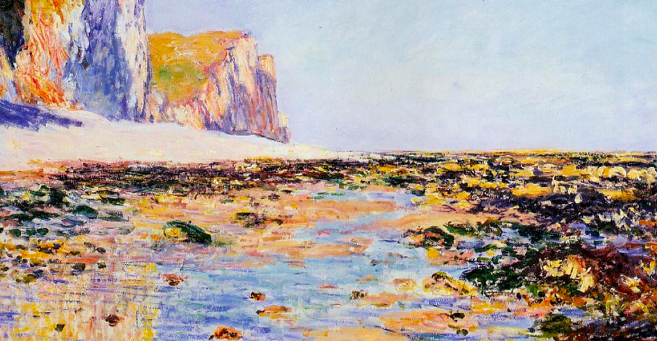 Beach and Cliffs at Pourville, Morning Effect