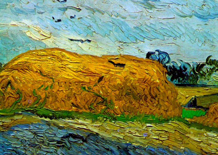 Haystack Under A Rainy Sky