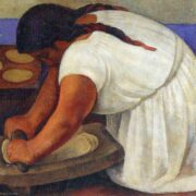 Woman Grinding Maize