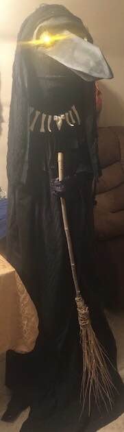 Halloween prop of a crow witch