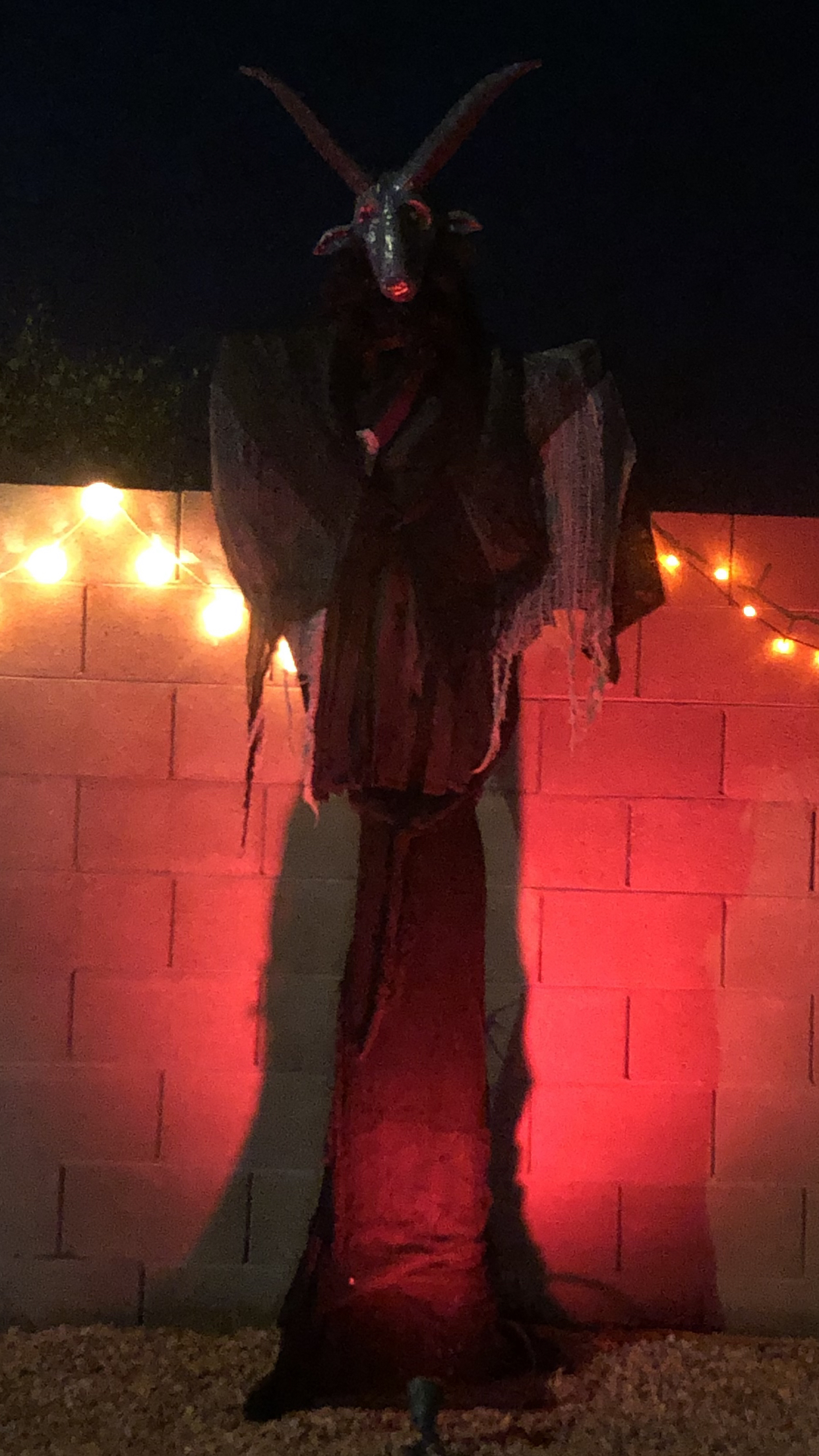 Goatman Halloween decoration