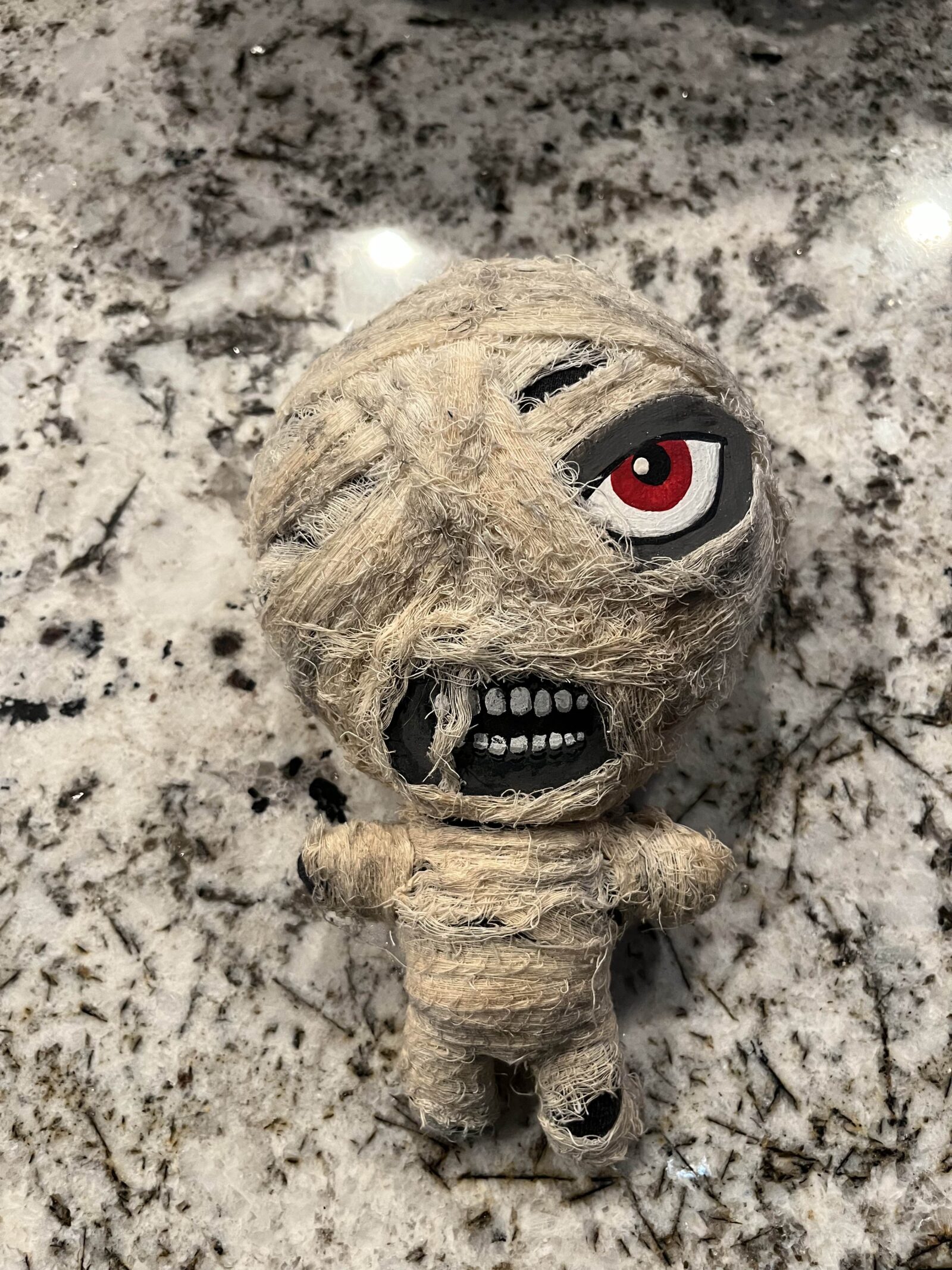 Plush figurine of a mummy
