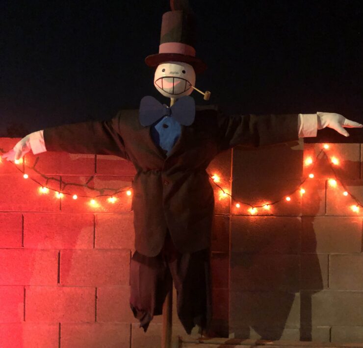 Turniphead scarecrow Halloween prop