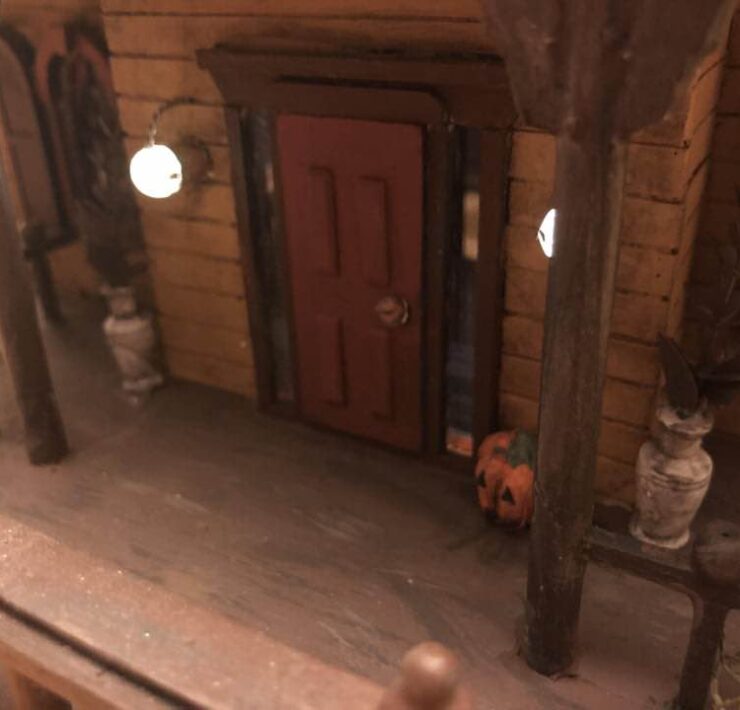 Victorian haunted house model