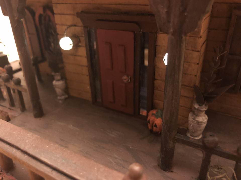 Victorian haunted house model