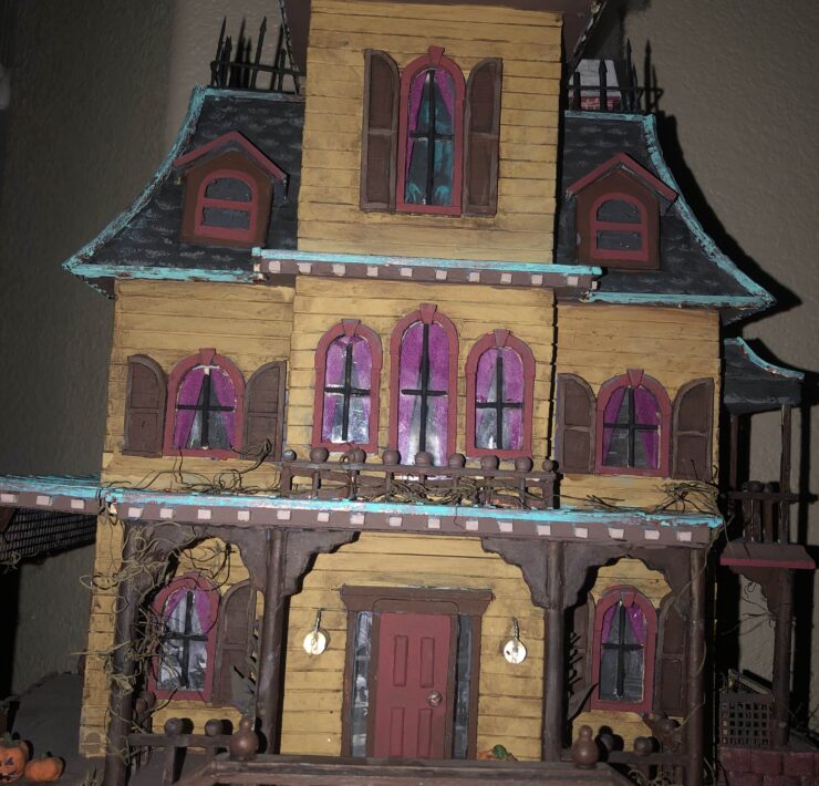 Victorian haunted house model