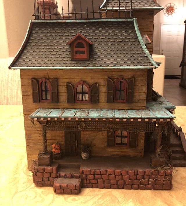 Victorian haunted house model