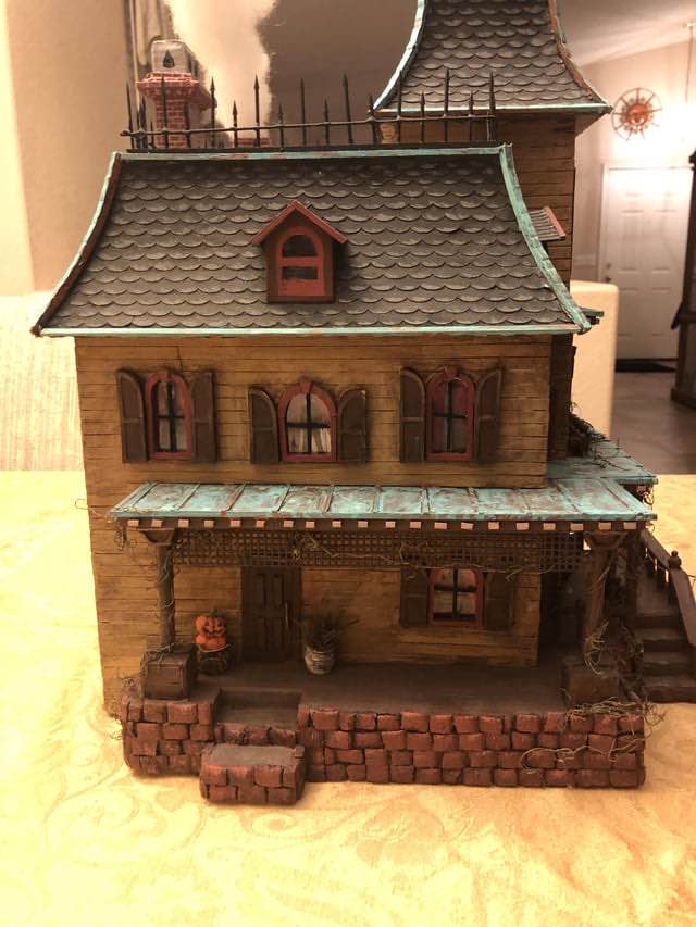 Victorian haunted house model